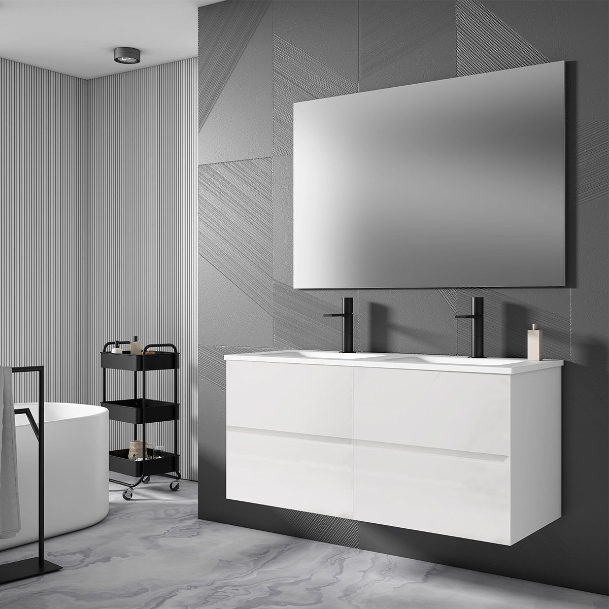 Mueble lavabo doble seno Esencial - The Bath