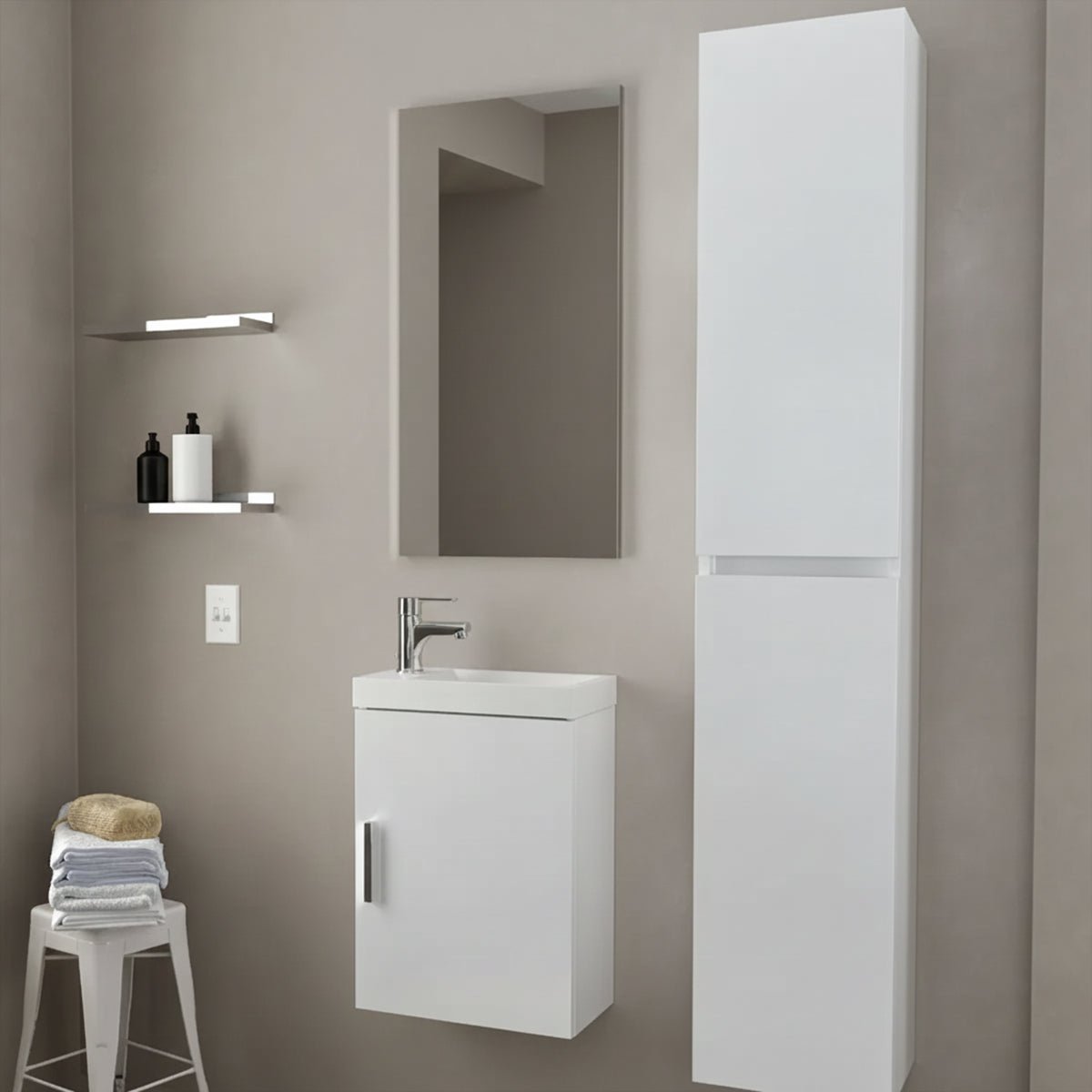 Mueble para baño flotante reducido Albi - Thebath