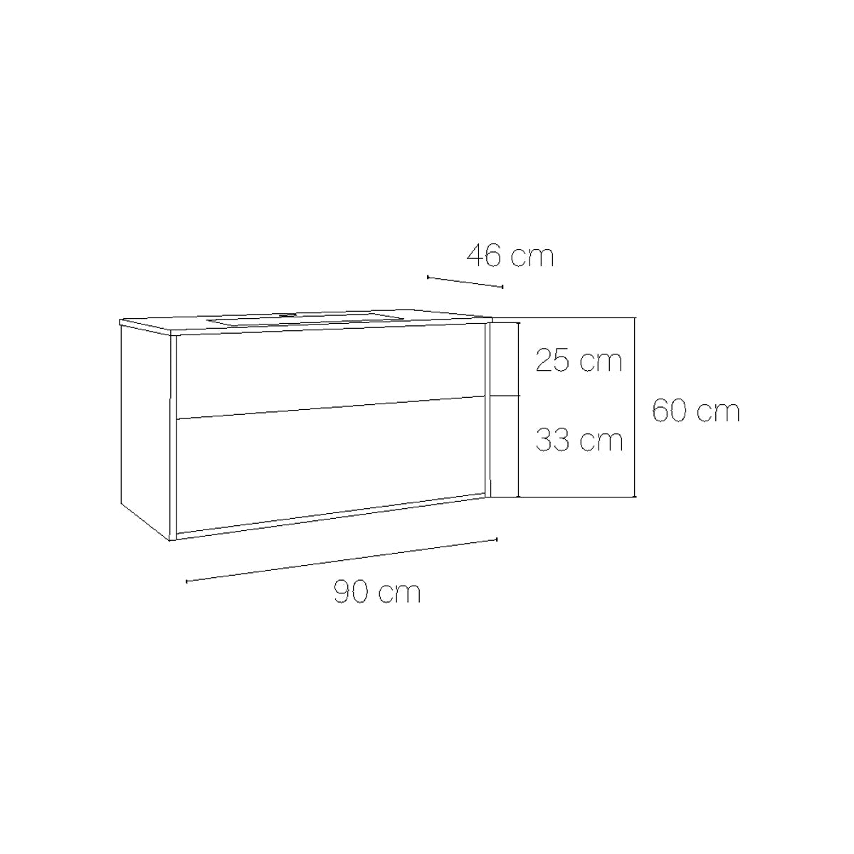 Mueble suspendido cuarto baño Albor - The Bath