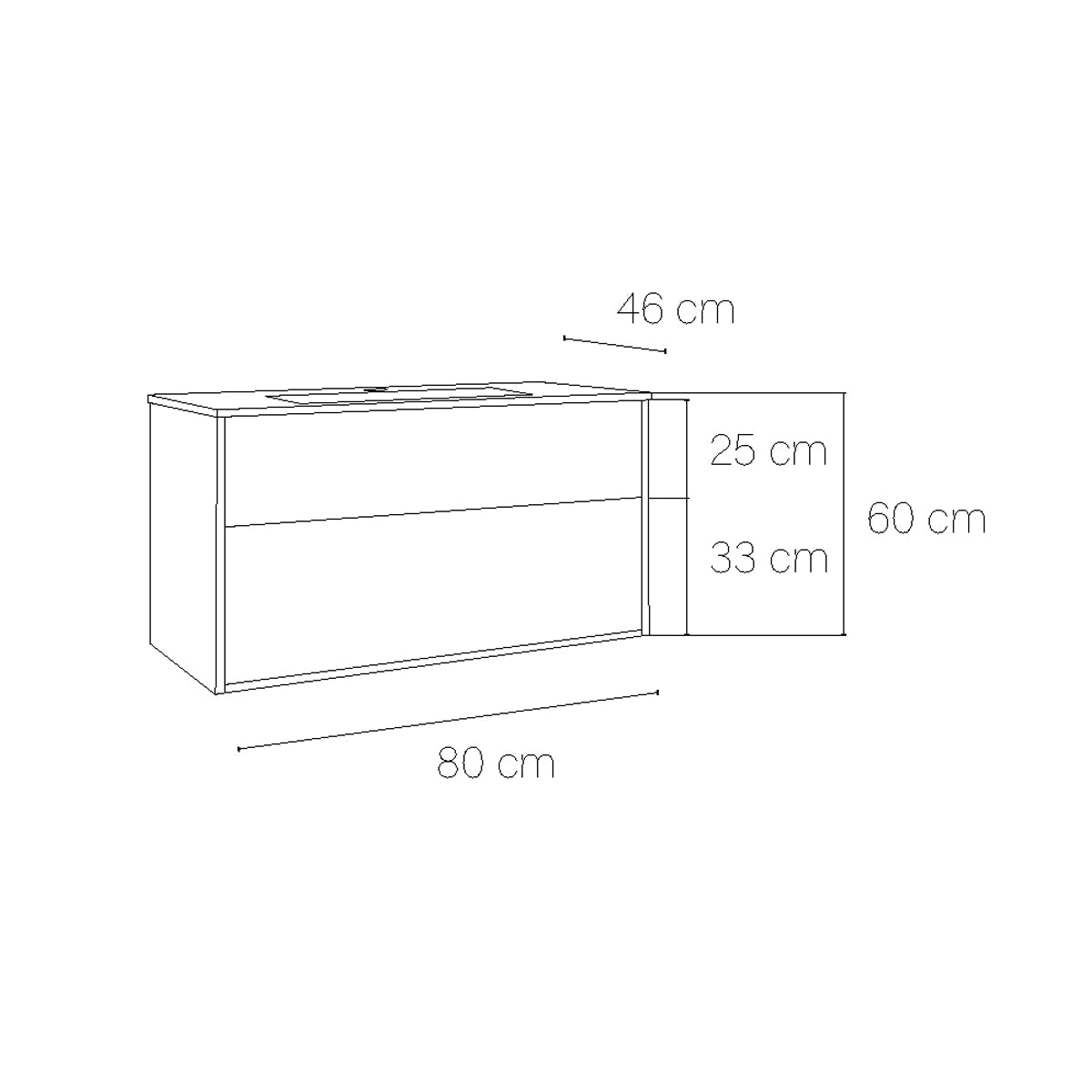 Mueble suspendido cuarto baño Albor - The Bath