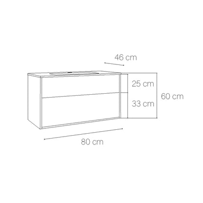 Mueble suspendido cuarto baño Albor - The Bath