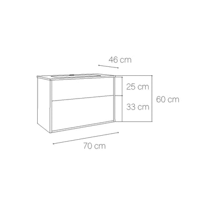Mueble suspendido cuarto baño Albor - The Bath