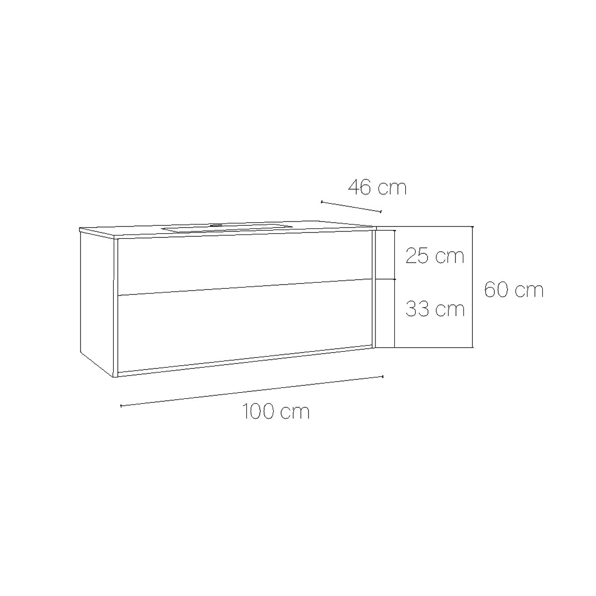 Mueble suspendido cuarto baño Albor - The Bath
