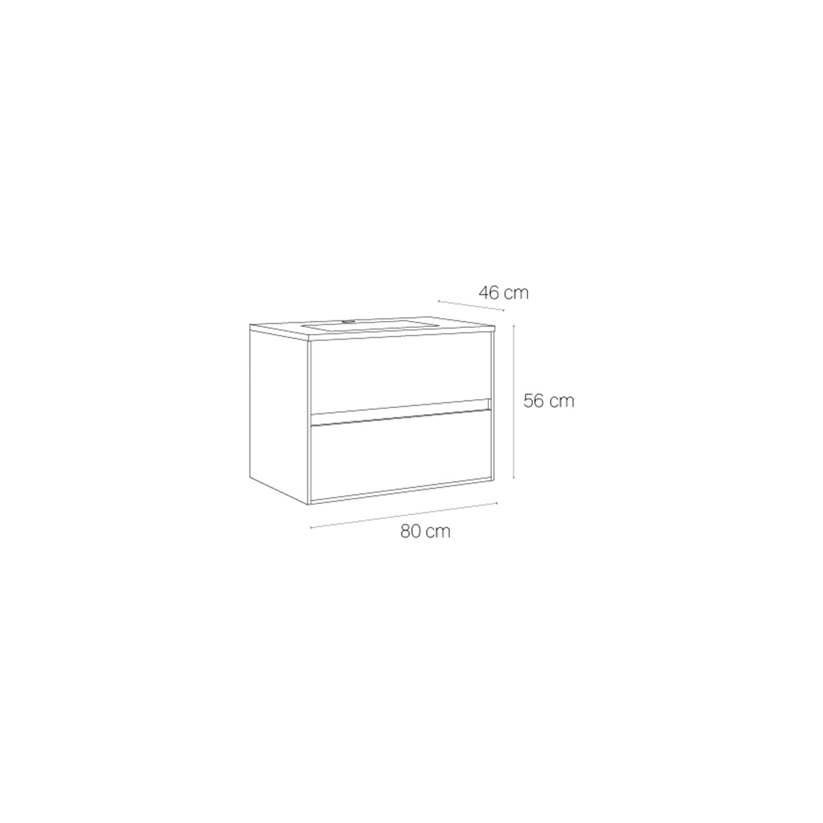 Mueble suspendido para baño Mydesign - Thebath