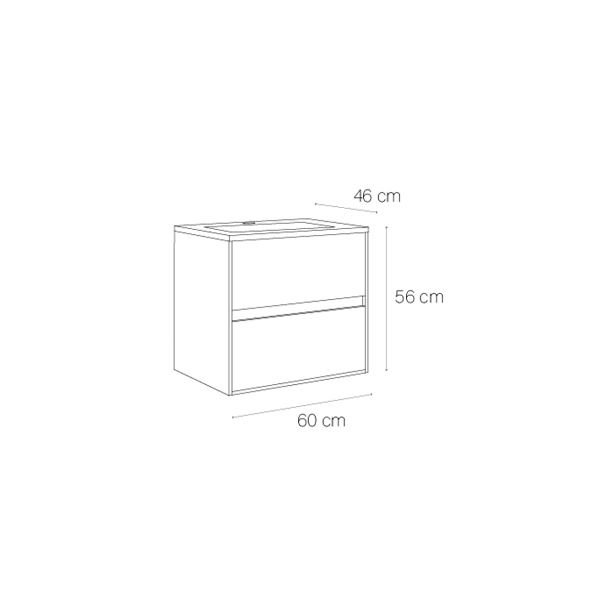 Mueble suspendido para baño Mydesign - Thebath