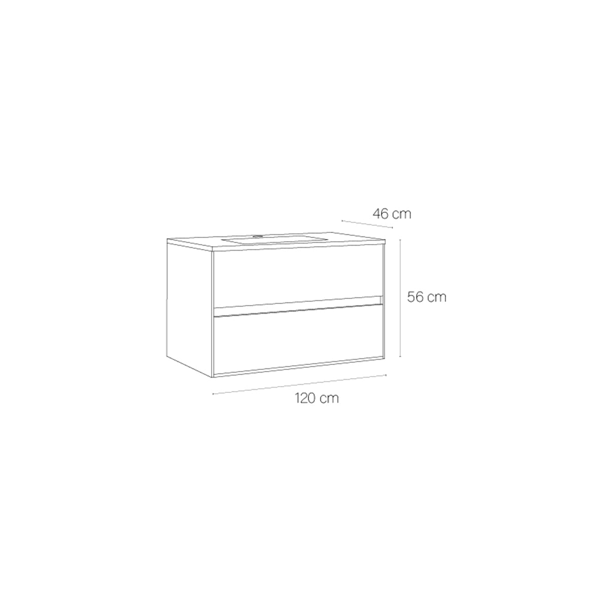 Mueble suspendido para baño Mydesign - Thebath