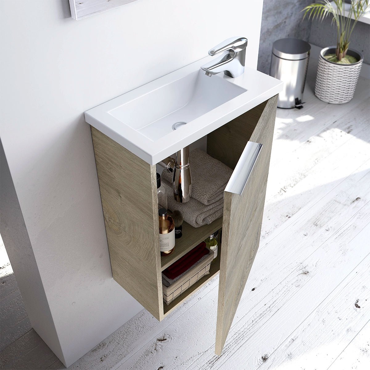 Mueble Mini para baño Compact con lavabo - Thebath