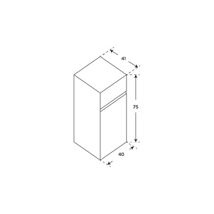 Meuble de salle de bain Aspra à profondeur réduite