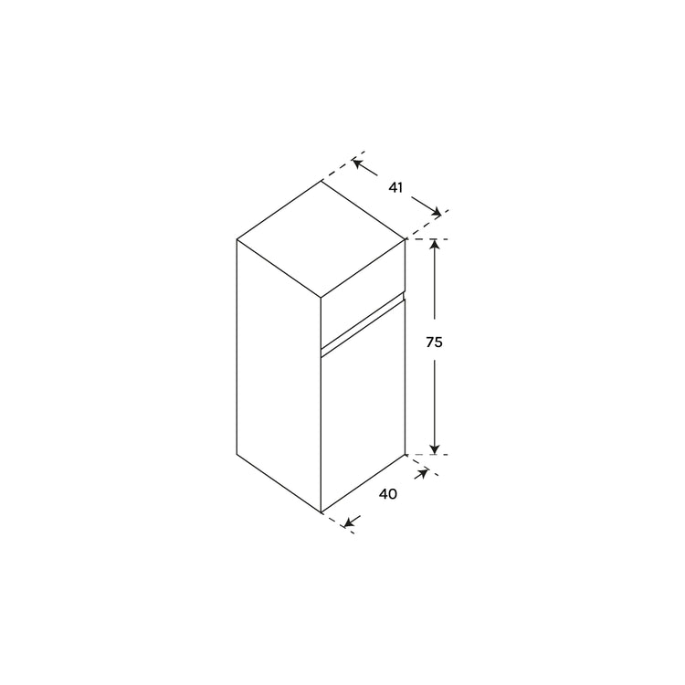 Meuble de salle de bain Aspra à profondeur réduite