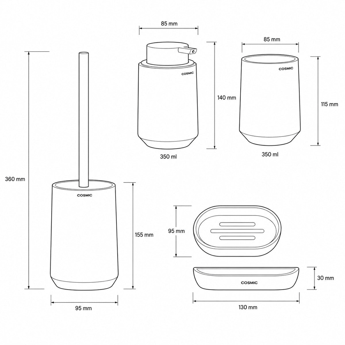 Pack accesorios baño Saona - The Bath