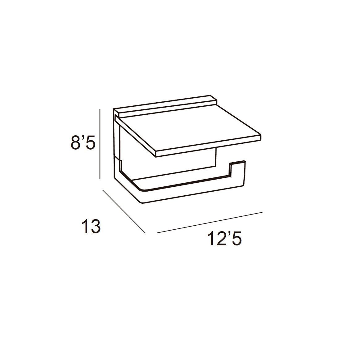 Pack de accesorios de baño sobre mueble Natura
