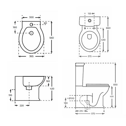 Pack inodoro + bidé antiguo Olimpia - The Bath