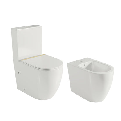 Pack inodoro + bidé blanco mate Elba - The Bath