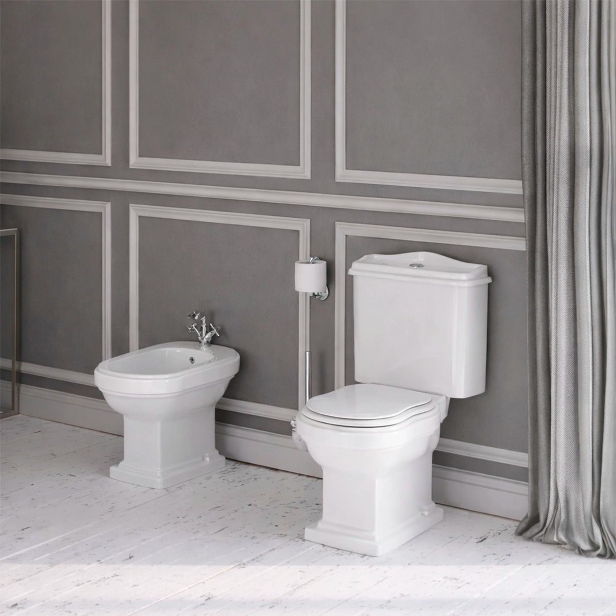 Pack inodoro clásico + bidé Atenas - The Bath