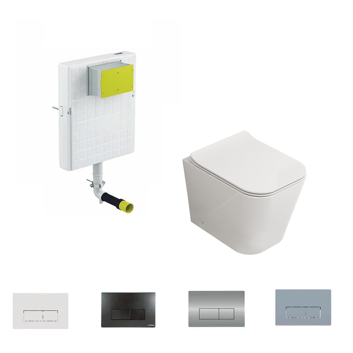 Pack inodoro compacto Florencia + cisterna empotrada - The Bath
