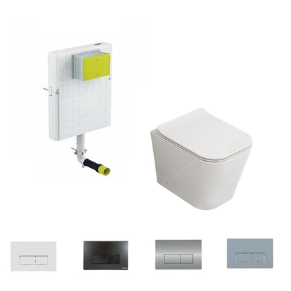 Pack inodoro compacto Florencia + cisterna empotrada - The Bath