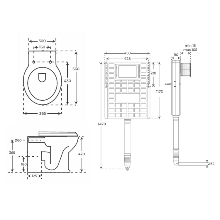 Pack WC compact Olimpia + réservoir encastré compact