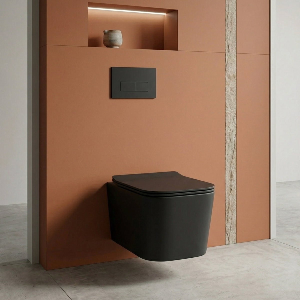 Pack inodoro Florencia mate + cisterna empotrada suspendida - The Bath