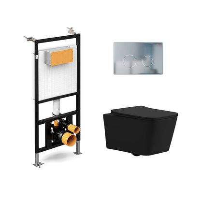Pack inodoro Florencia mate + cisterna empotrada suspendida - The Bath