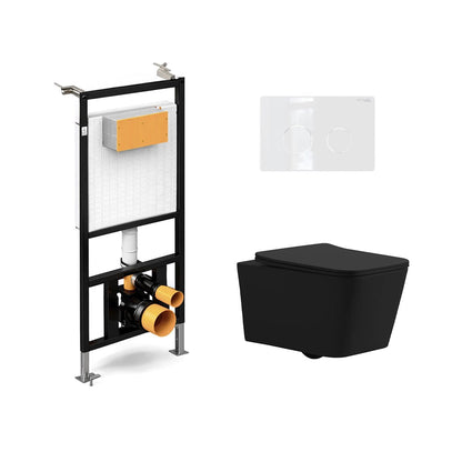 Pack inodoro Florencia mate + cisterna empotrada suspendida - The Bath