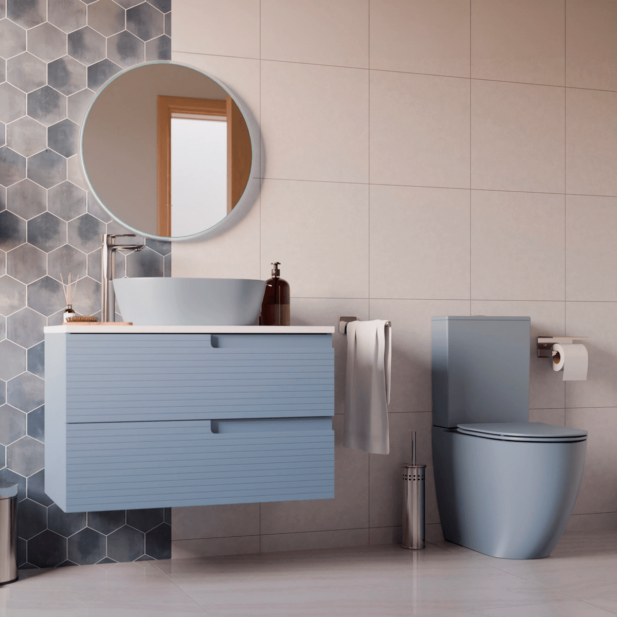 Pack inodoro Gales + lavabo ovalado Yaco - The Bath