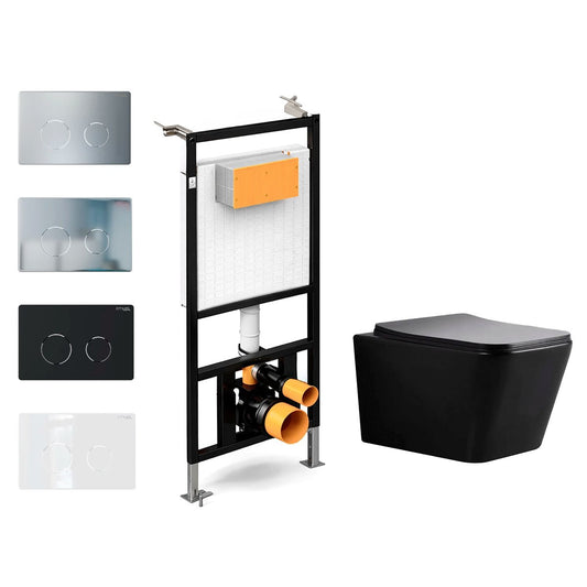 Pack inodoro suspendido mate Misuri + cisterna empotrada - The Bath