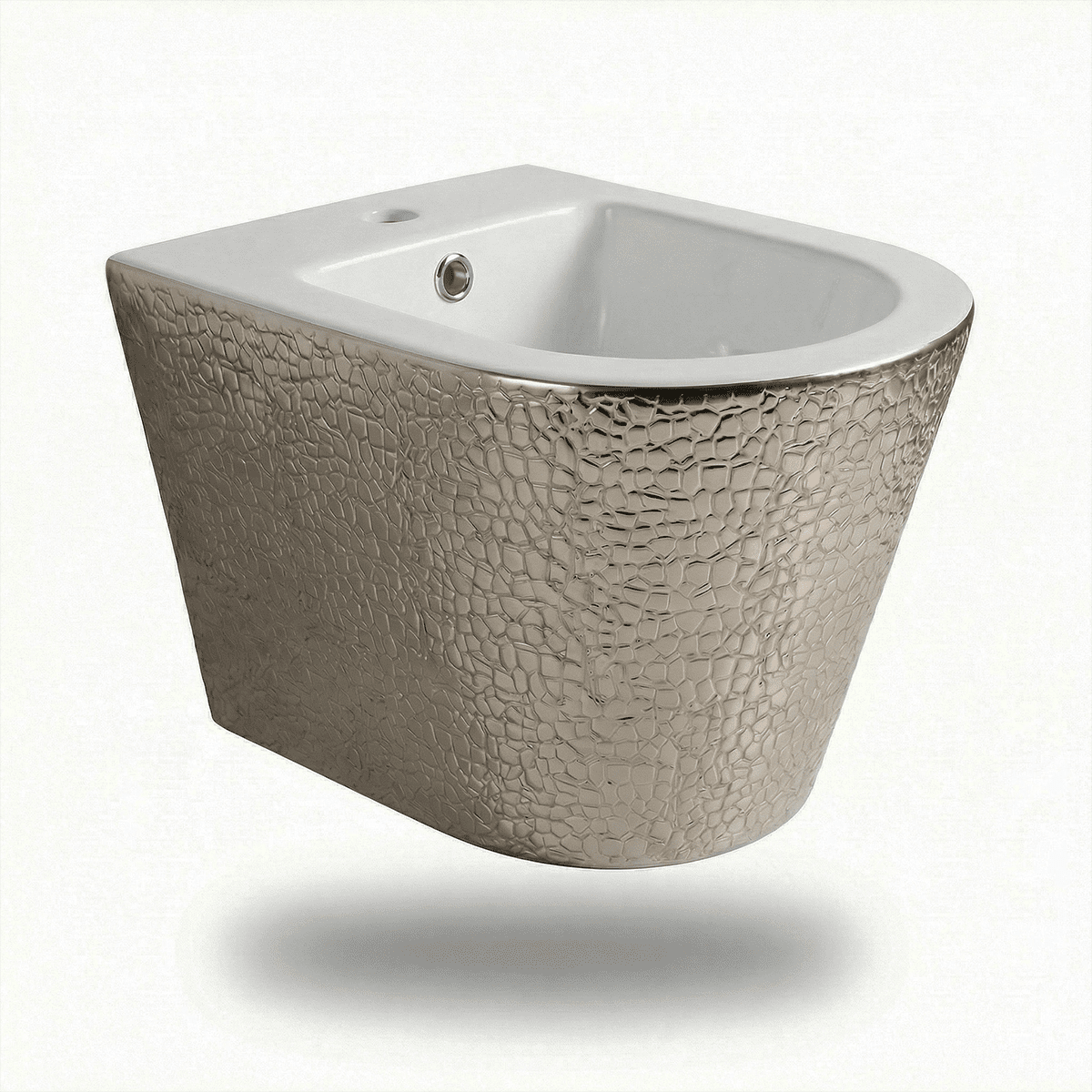 Pack inodoro y bidé suspendido Umbra Blanco - Plata - The Bath