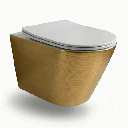 Pack inodoro y bidé suspendido Umbra Oro - Blanco - The Bath