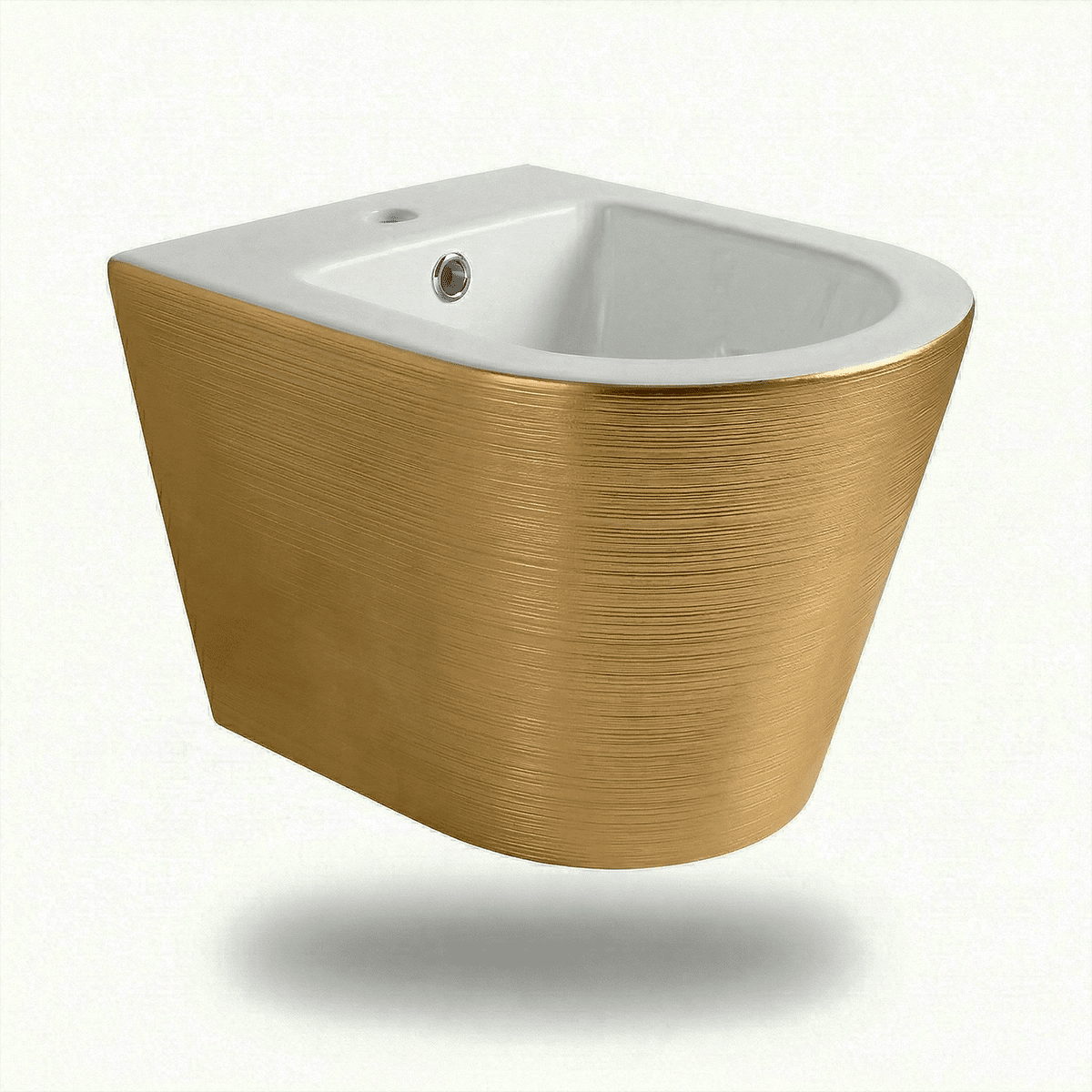 Pack inodoro y bidé suspendido Umbra Oro - Blanco - The Bath