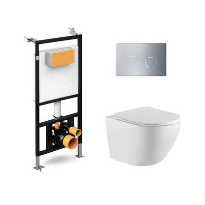 Pack suspendido cisterna empotrada + Inodoro Durante Suspendido - The Bath