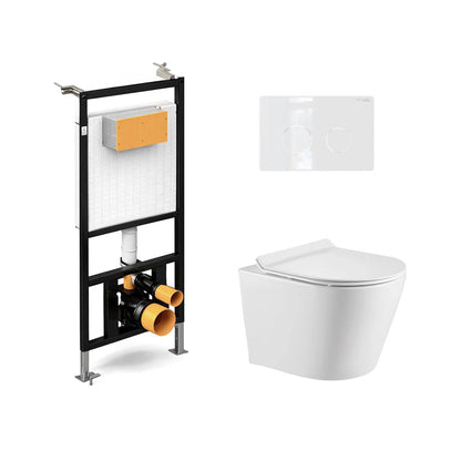 Pack suspendido cisterna empotrada + Inodoro Hada Suspendido - The Bath