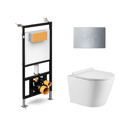 Pack suspendido cisterna empotrada + Inodoro Hada Suspendido - The Bath