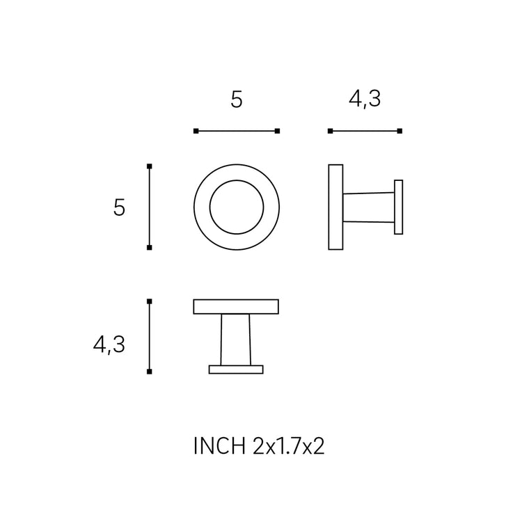 Patéres de salle de bain Start