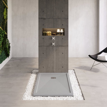 Pie de ducha gris Bay - The Bath