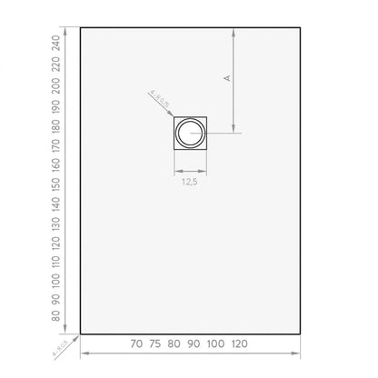 Plato de ducha extraplano resina marmolado