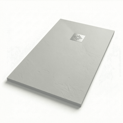 Plato de ducha gris de resina Esencial - The Bath
