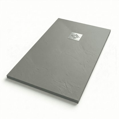 Plato de ducha gris de resina Esencial - The Bath