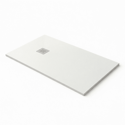 Plato ducha resina pizarra blanco ¡Envío rápido! - The Bath