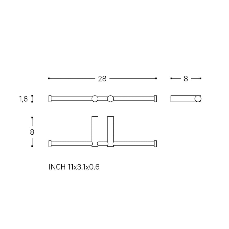 Porte-rouleau double Logic