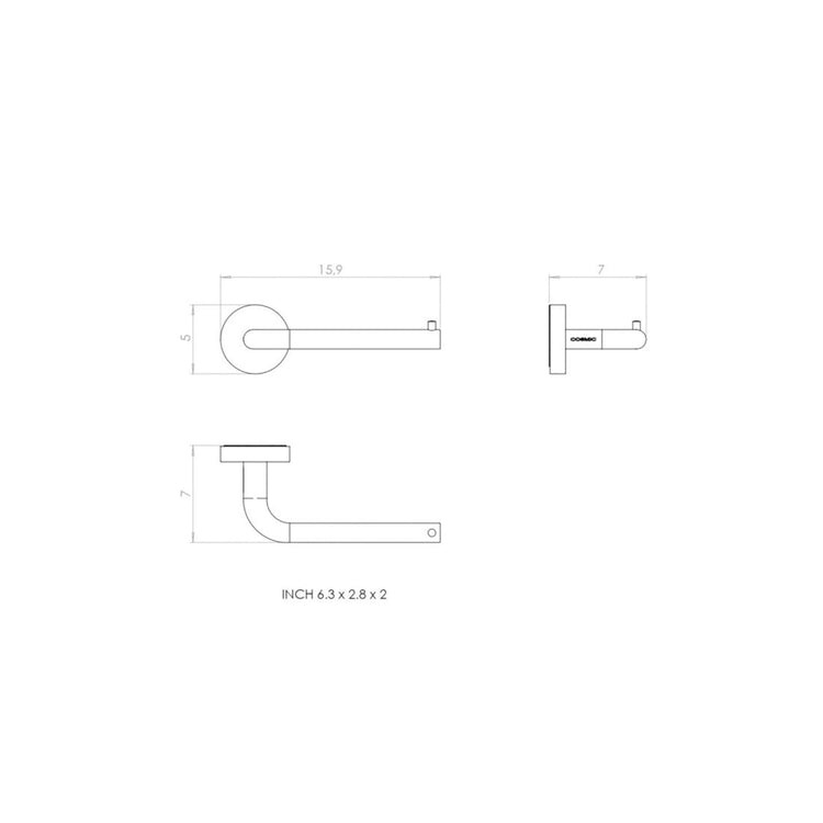 Porte-rouleau de papier toilette Geyser