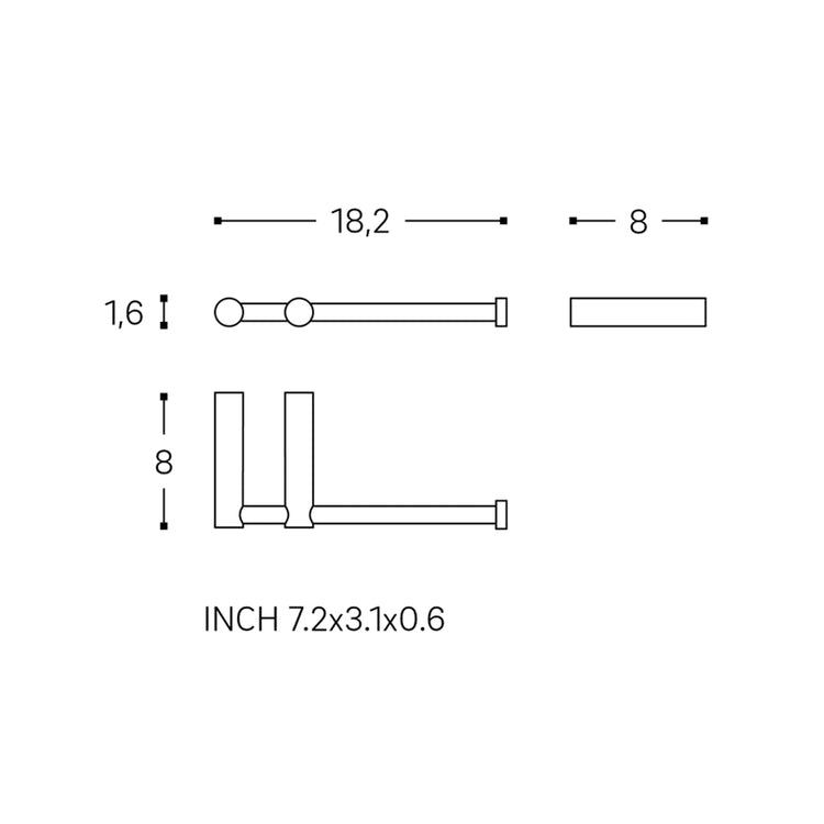Porte-rouleau sans couvercle Logic
