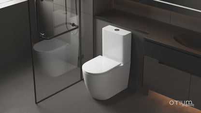 WC couvercle blanc amorti