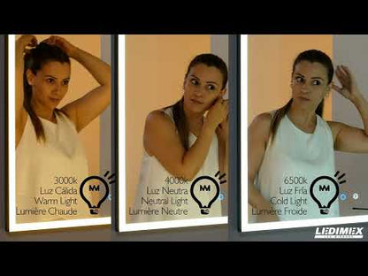 Miroir avec lumière led suisse