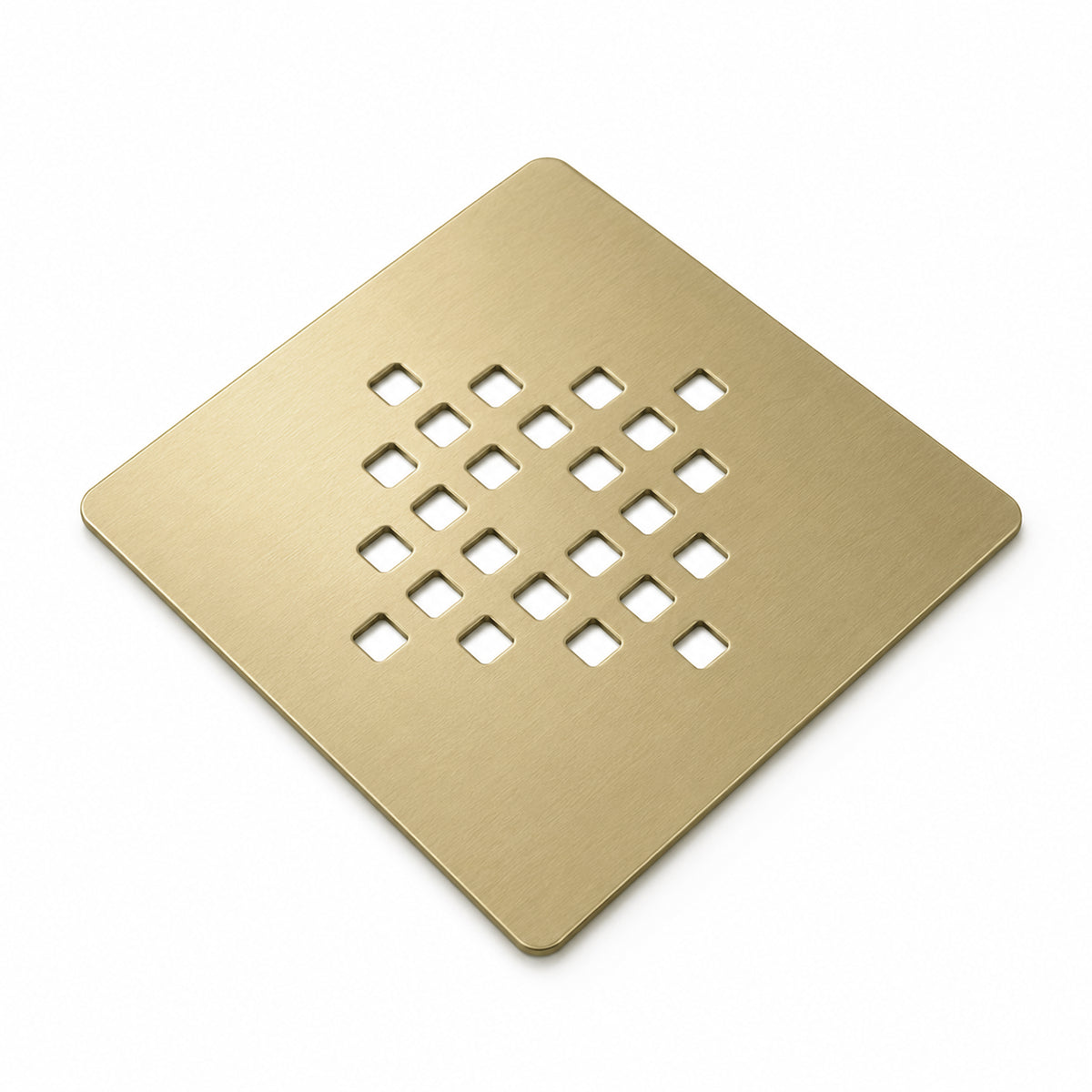 Grille pour receveur de douche dorée