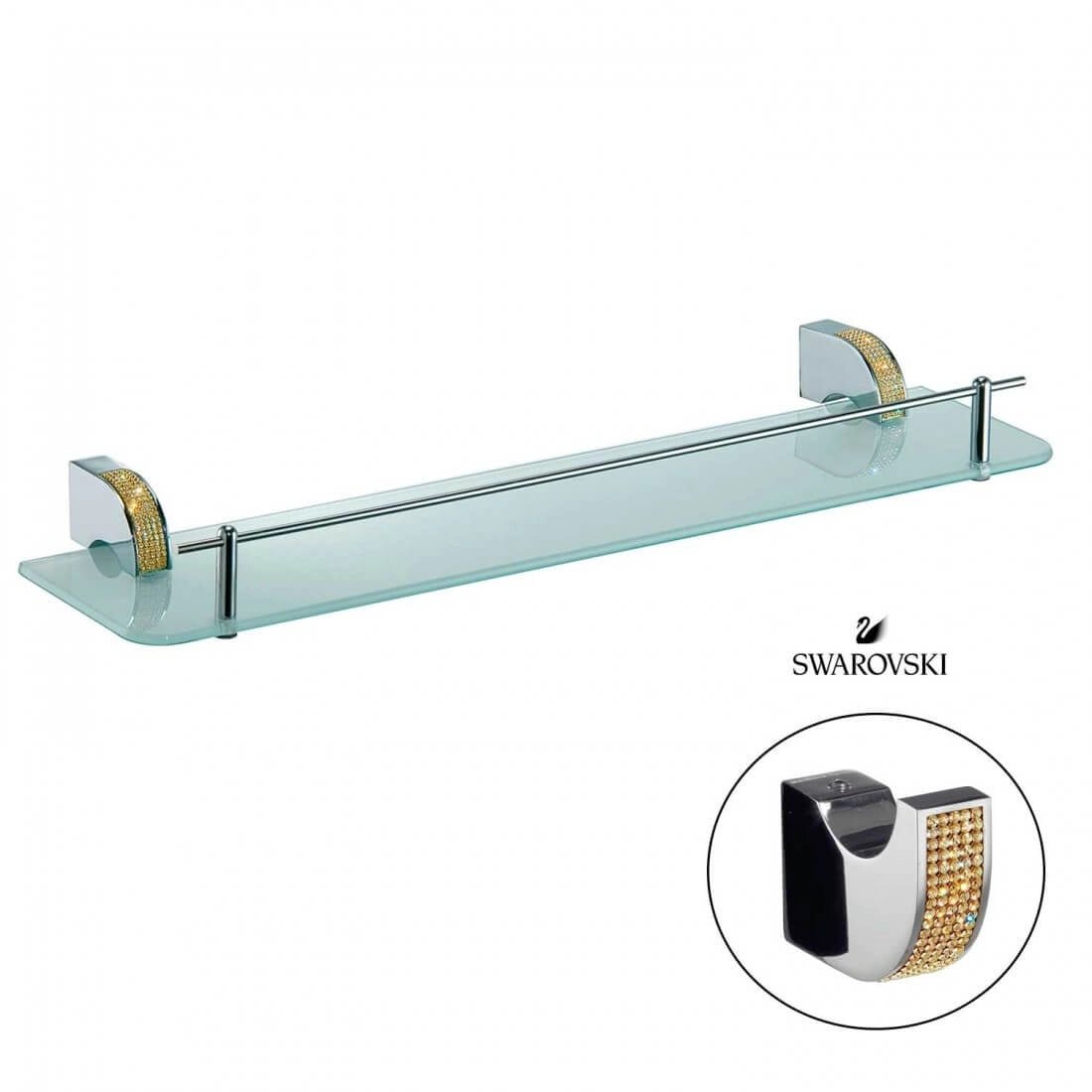 Repisa para baños con cristales Swarovski