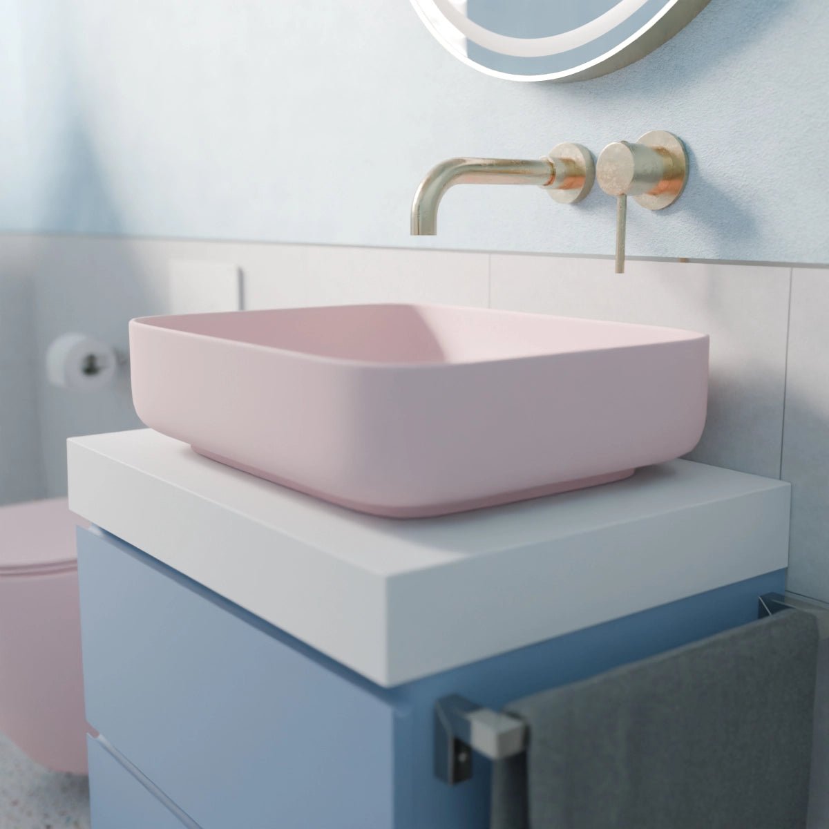 Lavabo rosa Jana - Thebath