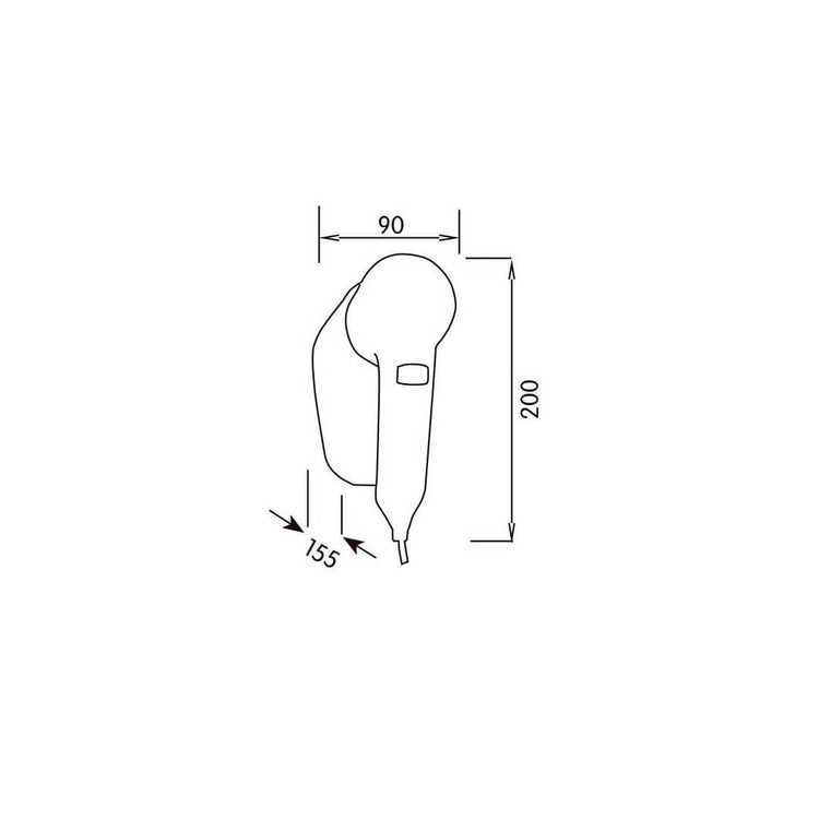 Sèche-cheveux Mural