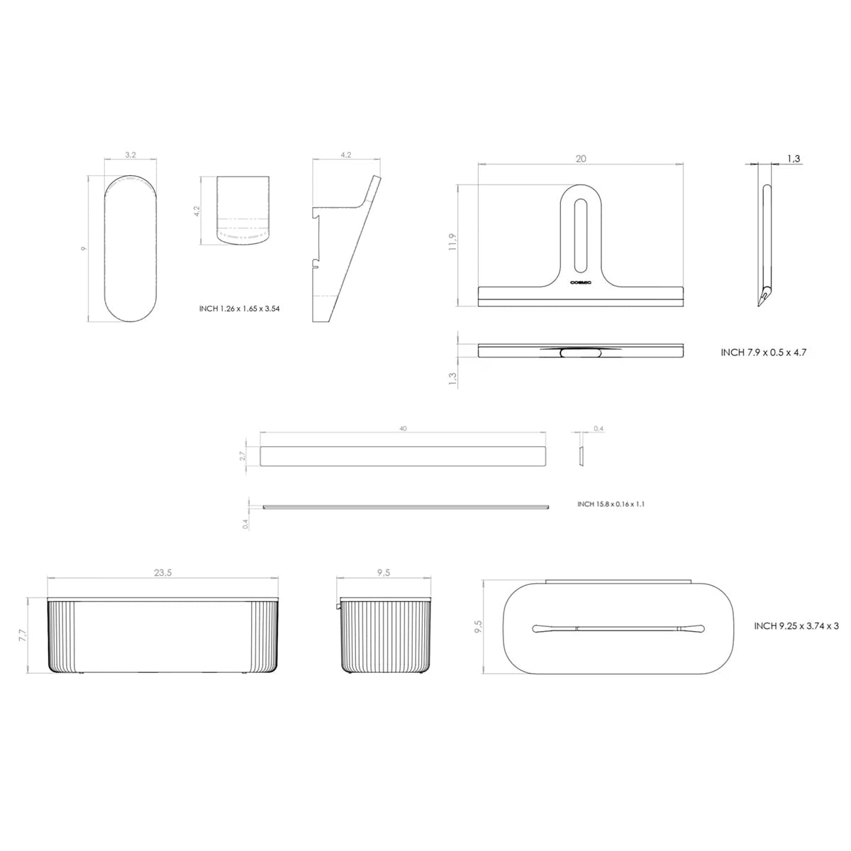 Set modular para ducha Alife - The Bath