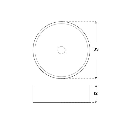 Lavabo en ciment pour salle de bain Sobia