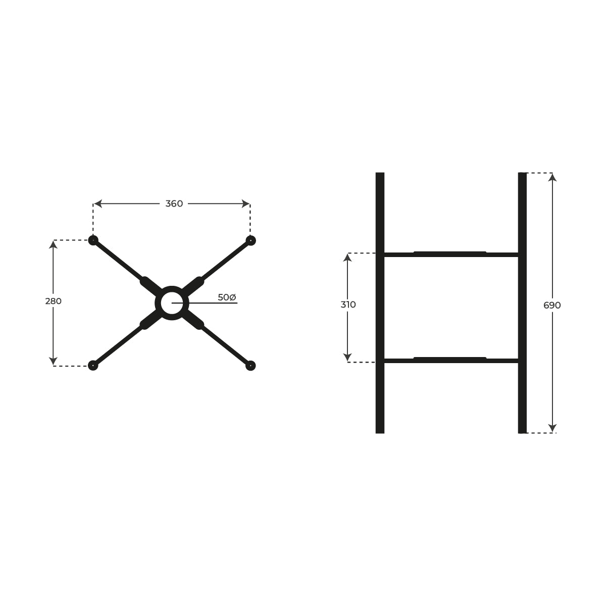 Soporte para lavabo suspendido - The Bath
